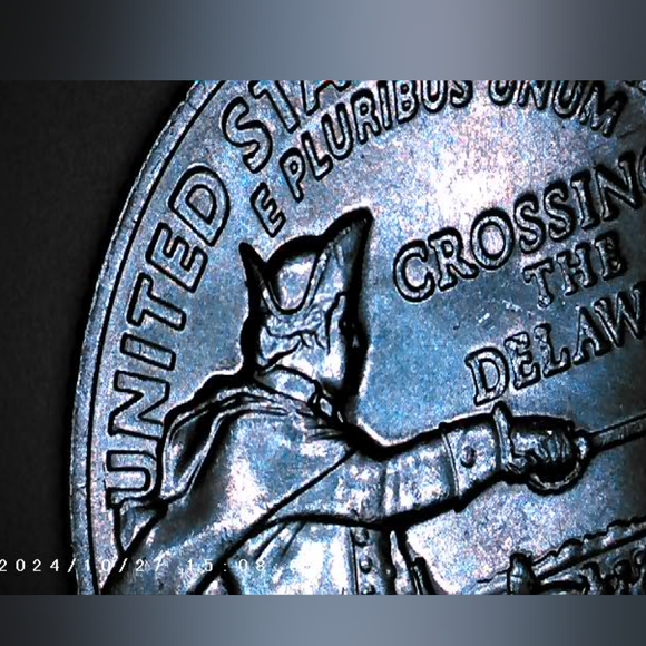 2021 crossing the Delaware 25c Quarter Mint P error coins - Picture 8 of 12